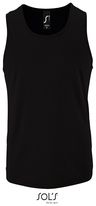 Camiseta Tecnica Tirantes Hombre Sporty Sols - Color Negro